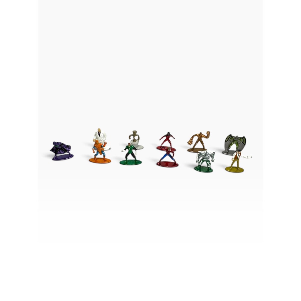 Jada Toys Nano Metalfigs Marvel DC Die-Cast Figures Lot of 10 Multicolor Good
